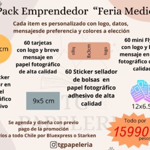 Pack emprendedor feria medio