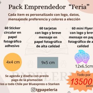 Pack emprendedores feria