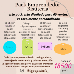 PACK EMPRENDEDOR BISUTERIA