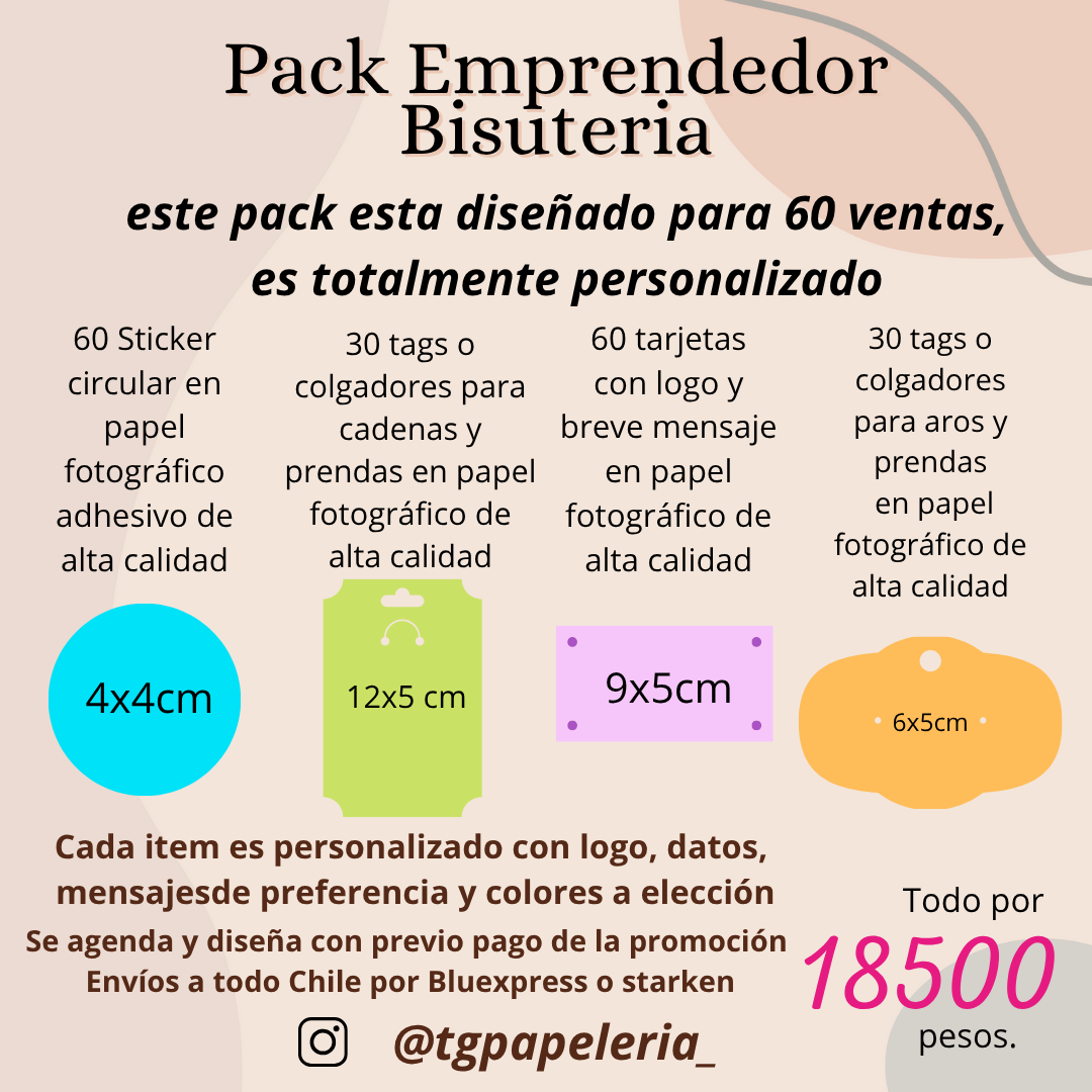PACK EMPRENDEDOR BISUTERIA