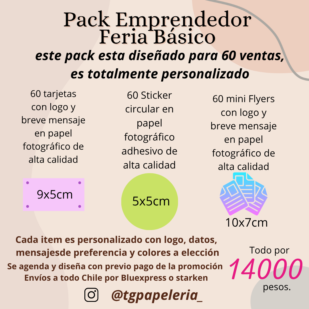 PACK EMPRENDEDOR FERIA BASICO