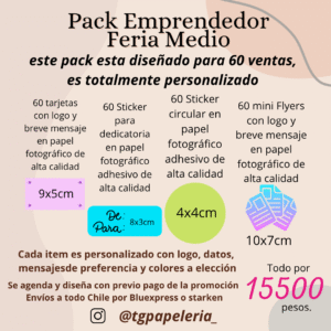 PACK EMPRENDEDOR FERIA MEDIO