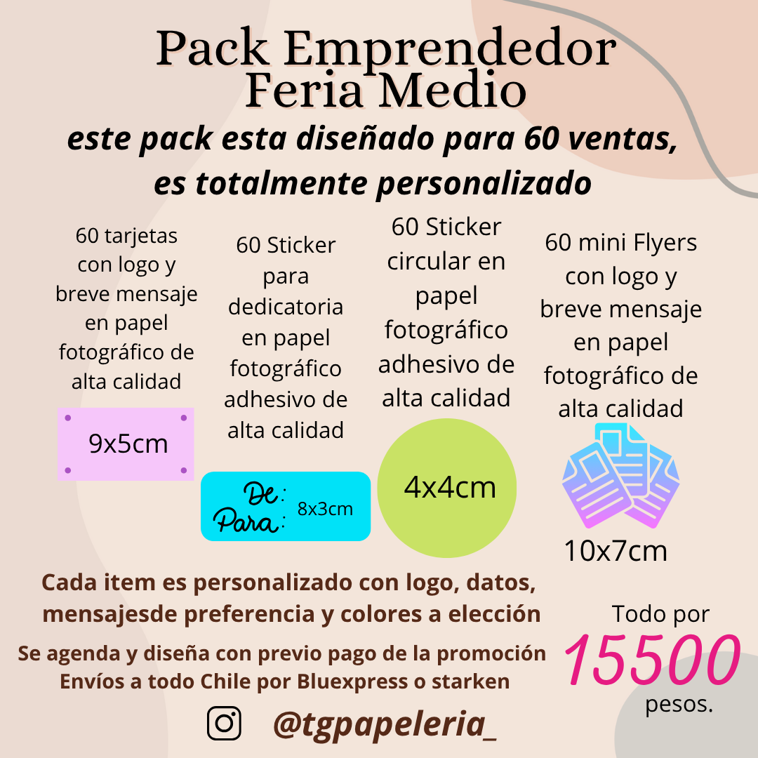 PACK EMPRENDEDOR FERIA MEDIO