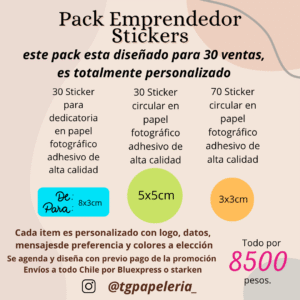 PACK EMPRENDEDOR STICKERS VARIADOS