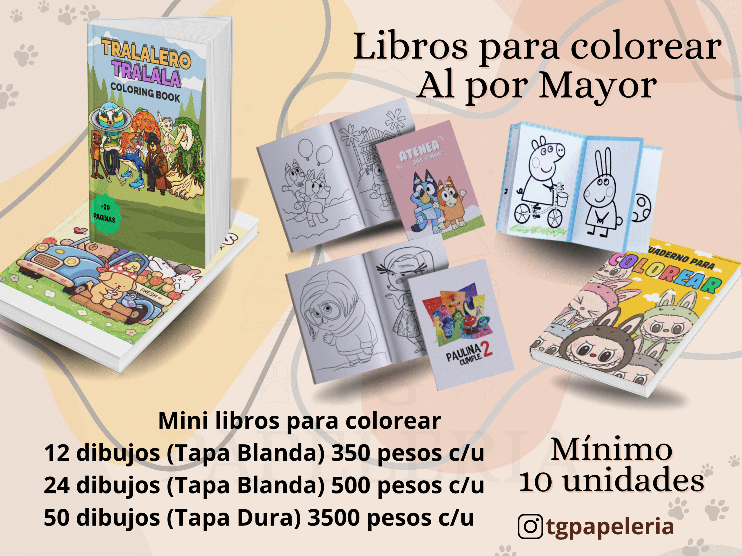 LIBROS INFANTILES PARA COLOREAR 12 DIBUJOS