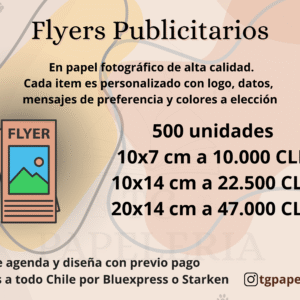 FLYERS PUBLICITARIOS 10X14CM